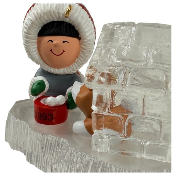 1993 Hallmark Keepsake Ornament Frosty Friends Collectors Series 14th Eskimo Dog - Picture 3 of 16